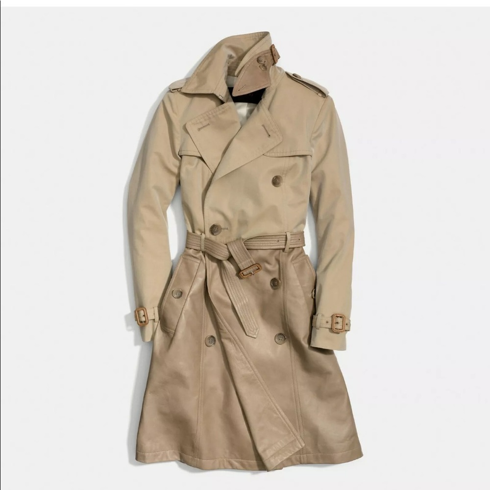$1300 NWT COACH COMBO SLIM TRENCH COAT F84818 - Picture 1 of 1